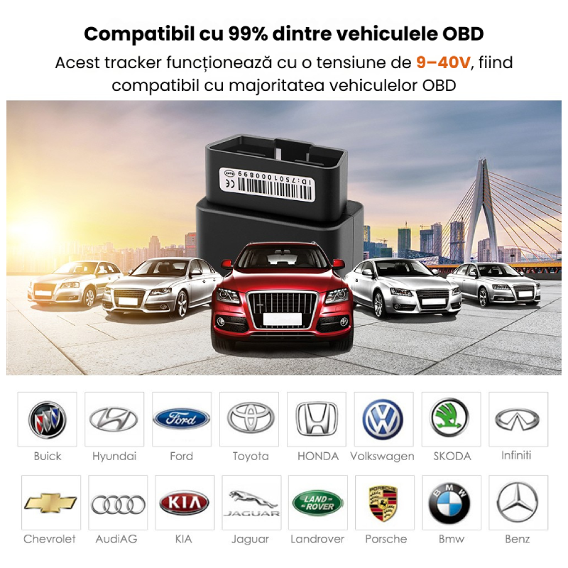 GPS Tracker Auto OBD Profesional Cu Microfon Integrat MV33G - imagine 4