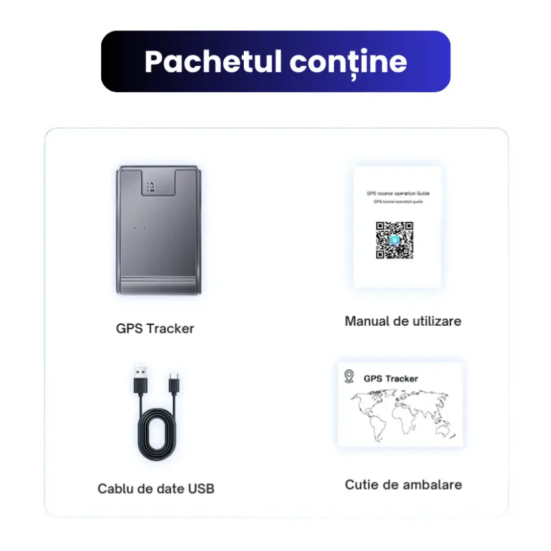 Mini Tracker GPS Auto Harta 3D, Baterie 20000mAh 4G Q12 - imagine 9