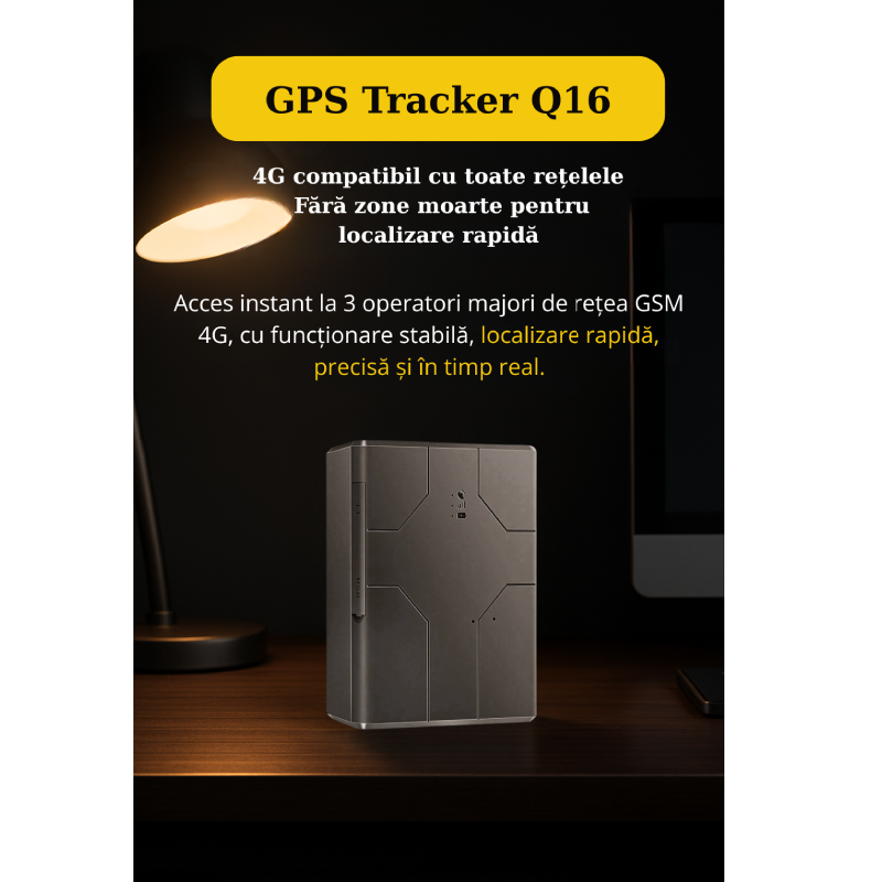 GPS Tracker Auto cu Magnet, IP67, baterie 10000mAh 4G Q16 - imagine 3