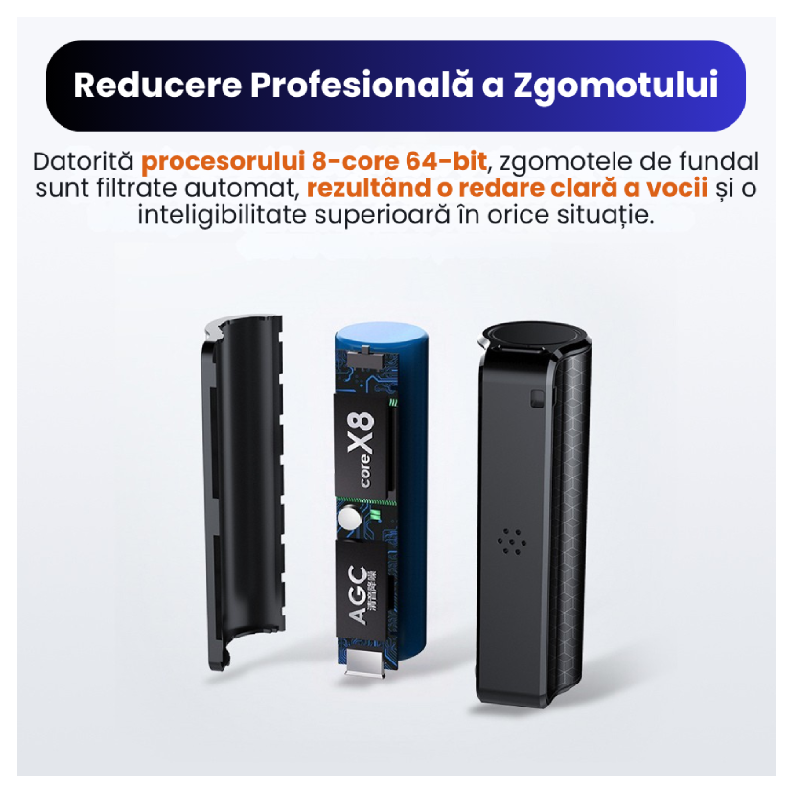 Reportofon Cu Microfon Reducere Zgomot DSP HD Q70 - imagine 9