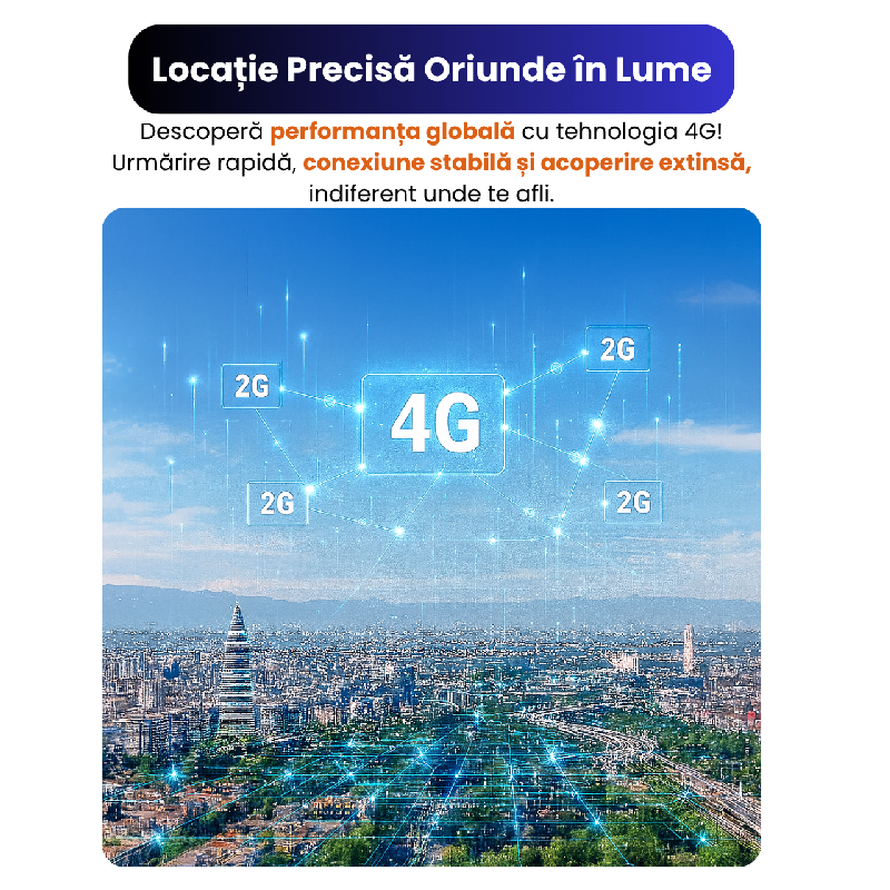 Mini GPS Tracker Auto Dispozitiv Mic De Urmărire 4G Q8 - imagine 2