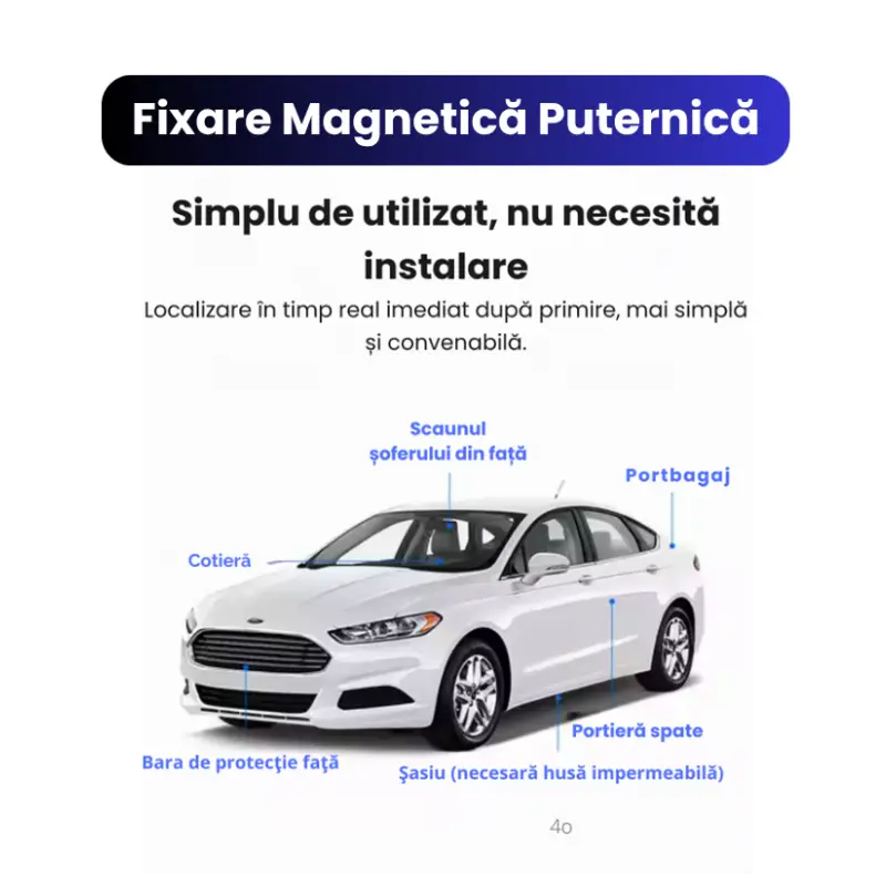 Mini GPS Tracker Auto Dispozitiv Mic De Urmărire 4G Q8 - imagine 3