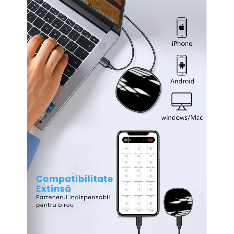 Reportofon Profesional Cu Magnet Puternic Incorporat Z13 - imagine 6