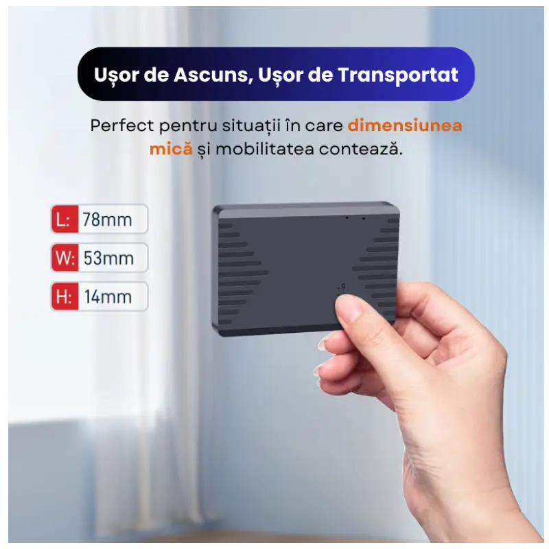 GPS Tracker Mic Profesional Cu Magnet Baterie 2500mAh ML300G - imagine 2
