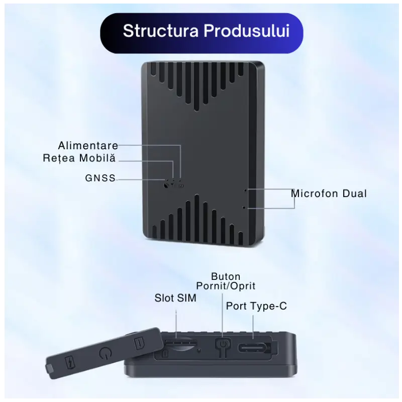 GPS Tracker Mic Profesional Cu Magnet Baterie 2500mAh ML300G - imagine 9