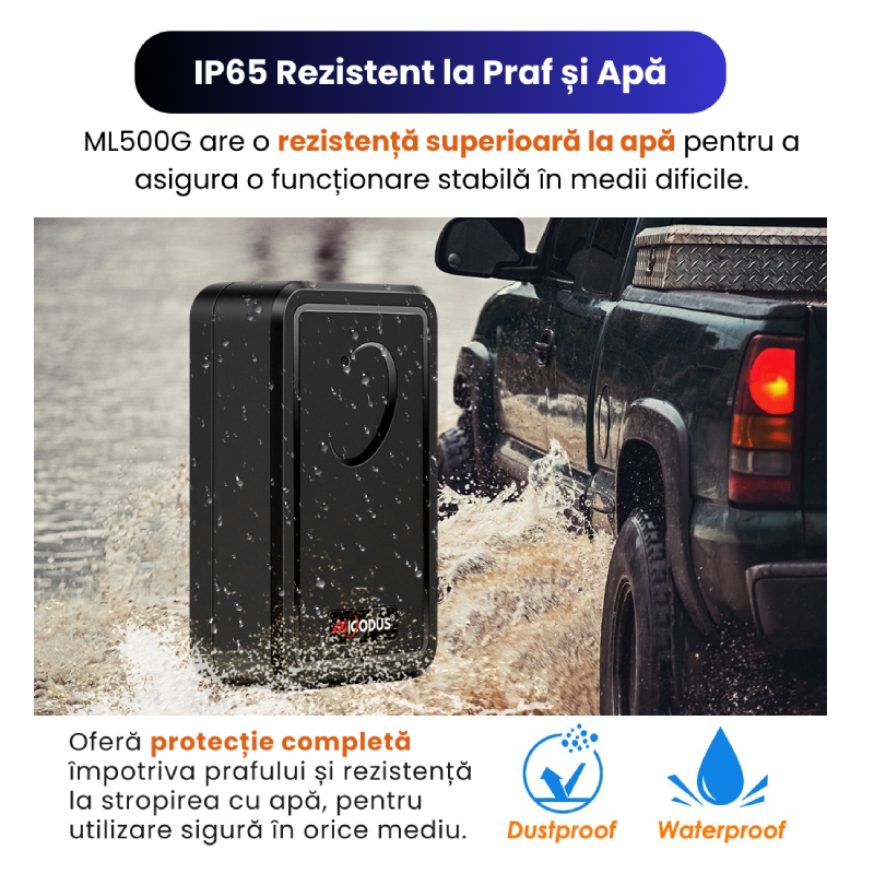 GPS Tracker Auto Cu Magnet Puternic, Baterie 5000mAh ML500G - imagine 14
