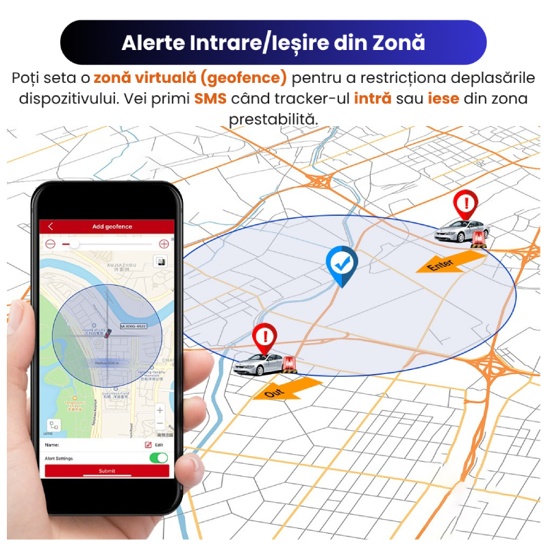 GPS Tracker Auto Cu Magnet Puternic, Baterie 5000mAh ML500G - imagine 8