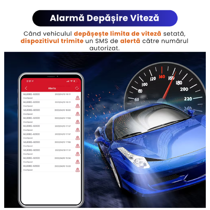 GPS Tracker Auto Cu Magnet Puternic, Baterie 5000mAh ML500G - imagine 9