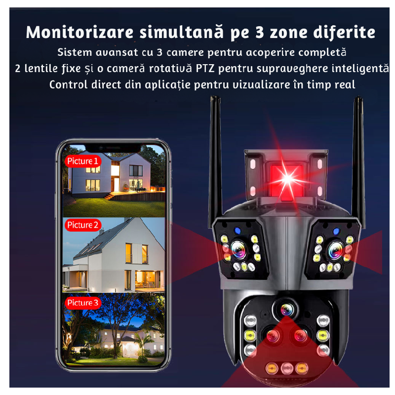 Camera De Supraveghere Zoom Optic 20X, Night Vision, 839P - imagine 2