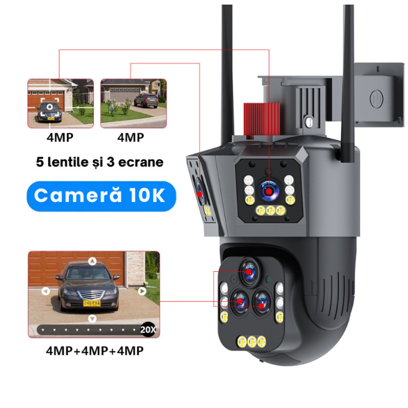 Camera De Supraveghere Zoom Optic 20X, Night Vision, 839P - imagine 3