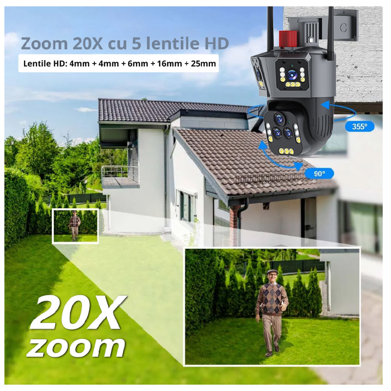 Camera De Supraveghere Zoom Optic 20X, Night Vision, 839P - imagine 4