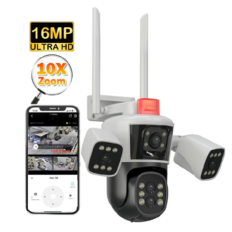 Cameră De Supraveghere Triplă 849S, Zoom 10X, Night Vision - imagine 2