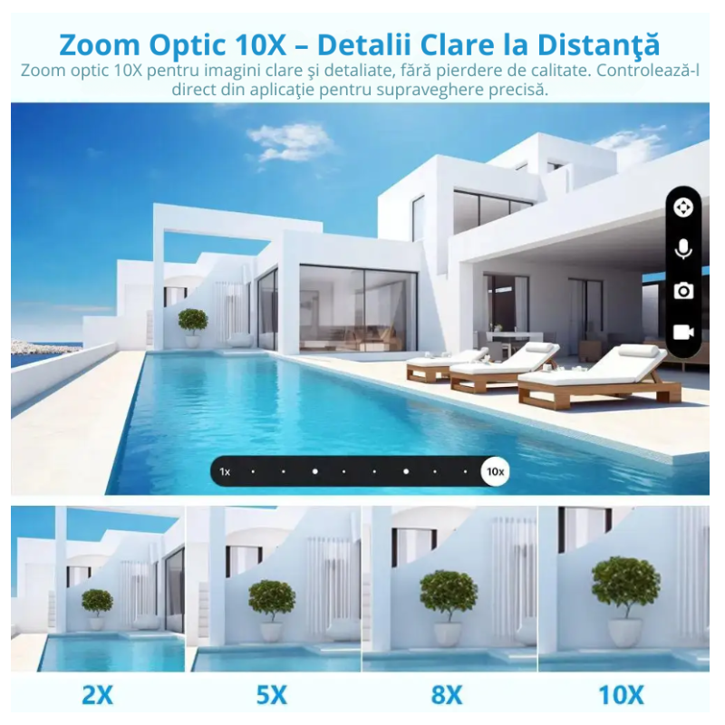 Cameră De Supraveghere Triplă 849S, Zoom 10X, Night Vision - imagine 4