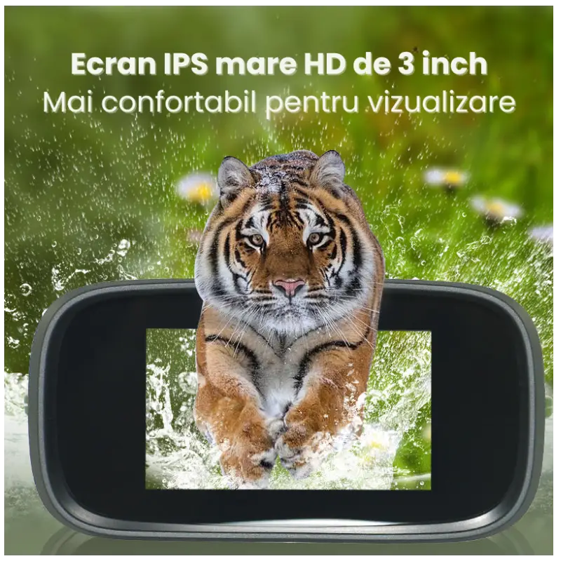 Binoclu Digital Night Vision DT39 Negru Zoom 10x 40MP IPS 3" - imagine 6