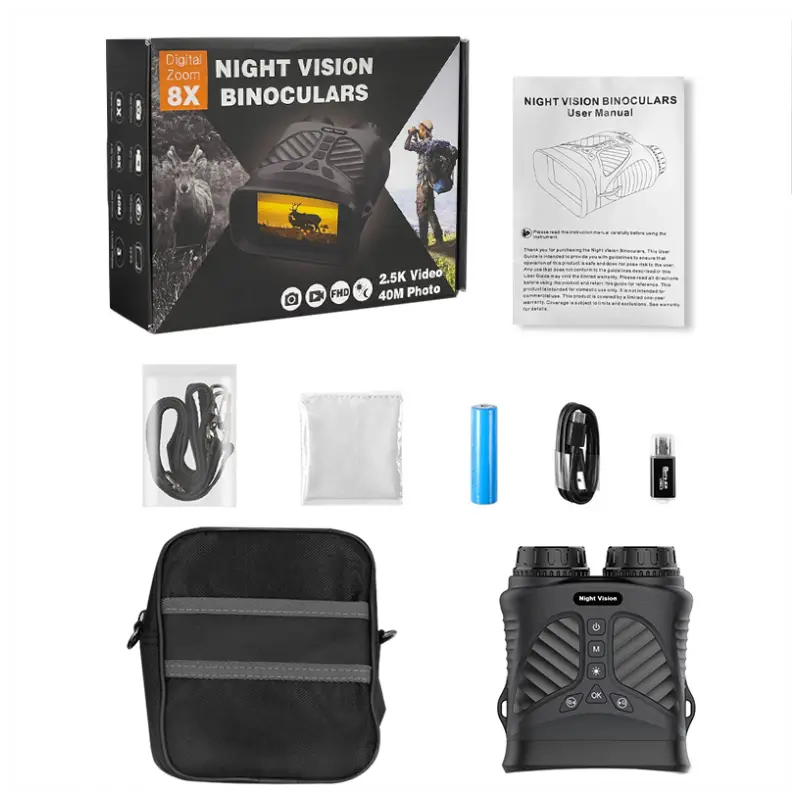 Binoclu Digital Night Vision DT39 Negru Zoom 10x 40MP IPS 3" - imagine 10