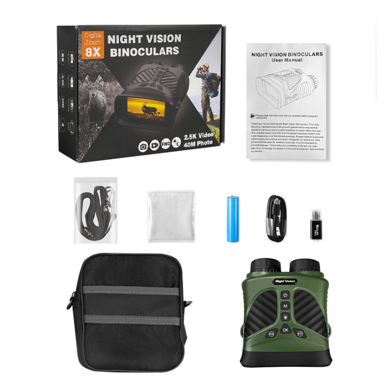 Binoclu Digital Night Vision DT39 Verde Zoom 10x 40MP IPS 3" - imagine 11