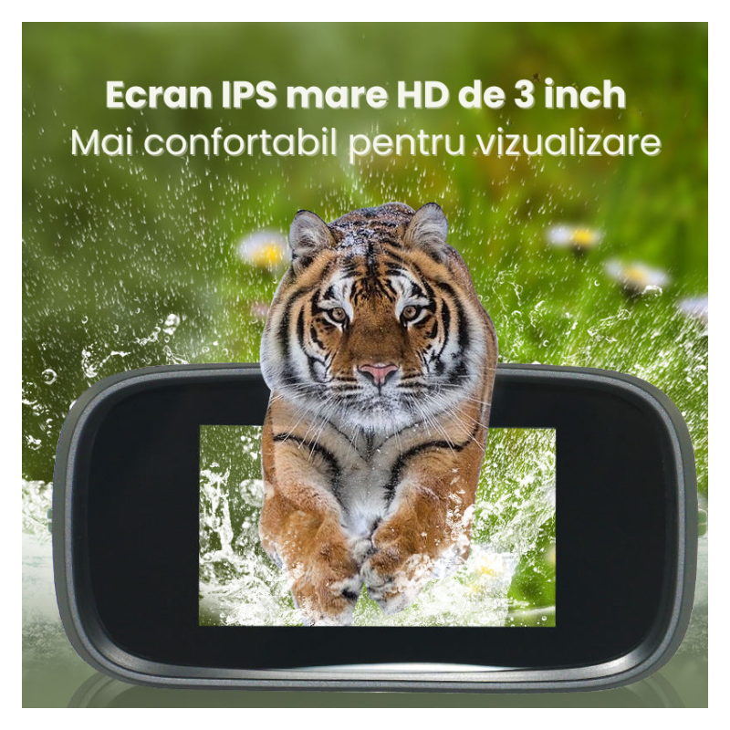 Binoclu Digital Night Vision DT39 Verde Zoom 10x 40MP IPS 3" - imagine 4