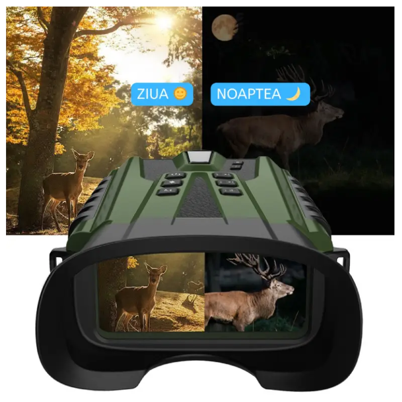 Binoclu Digital Night Vision DT49 Verde Zoom 8x 15 MP LCD 3" - imagine 6