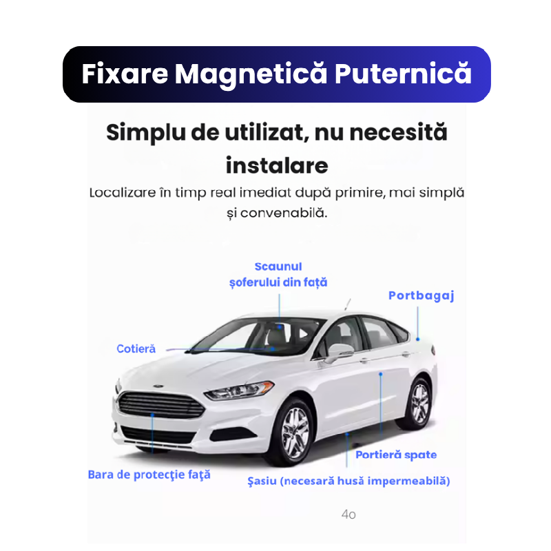 Mini Gps Tracker De Urmărire Mașina În Timp Real 4G LTE Q10 - imagine 3