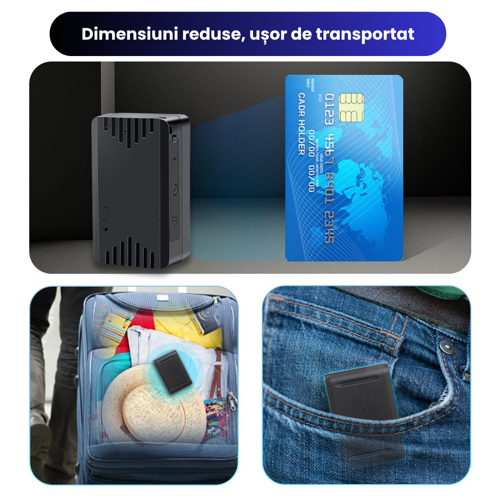 GPS Tracker ML100G Localizare în Timp Real, Super Micuț