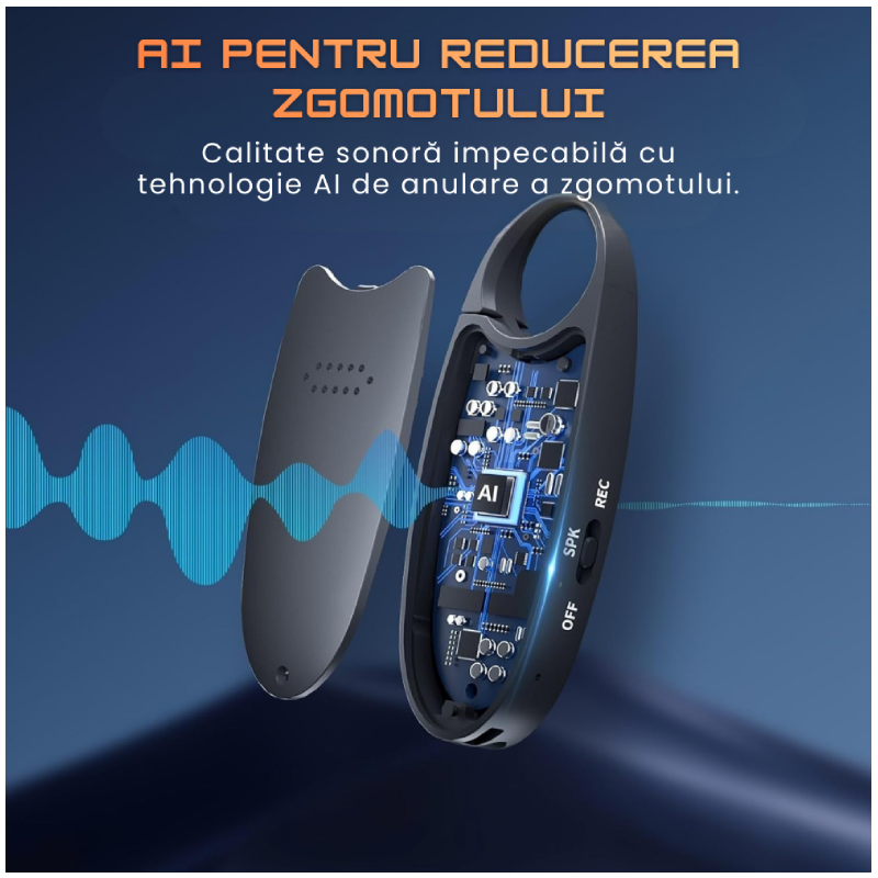 Mini Reportofon Z16 Cu Activare Vocală și Magnet Integrat - imagine 5