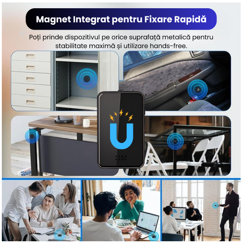 Mini Reportofon Z20 Cu Microfon Ascuns și Magnet Puternic - imagine 5