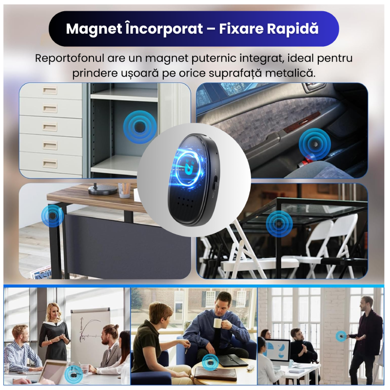 Reportofon Magnetic Z21 Cu Activare Vocala, Microfon Ascuns - imagine 3