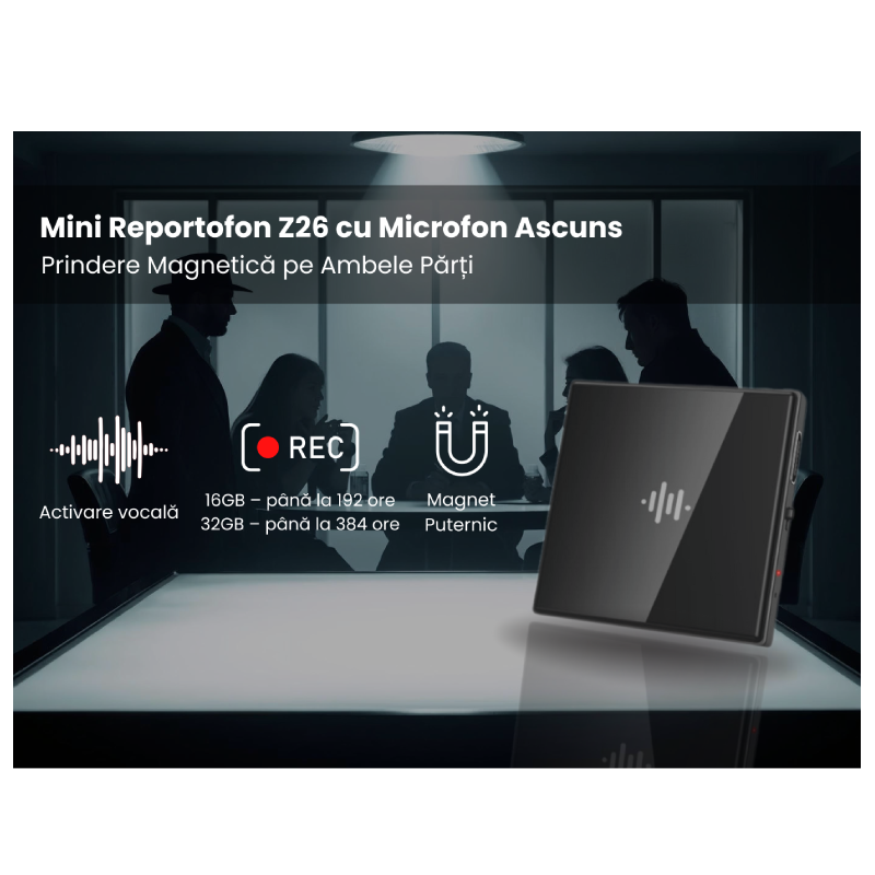 Mini Reportofon Z26 cu Microfon Ascuns, Activare vocală - imagine 2