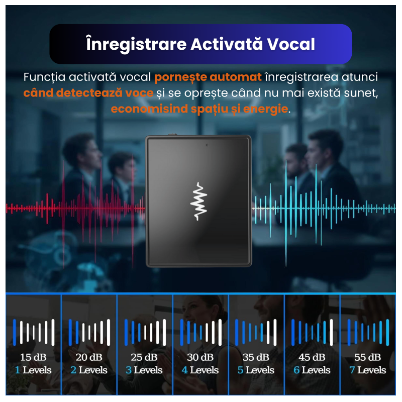 Mini Reportofon Z26 cu Microfon Ascuns, Activare vocală - imagine 7