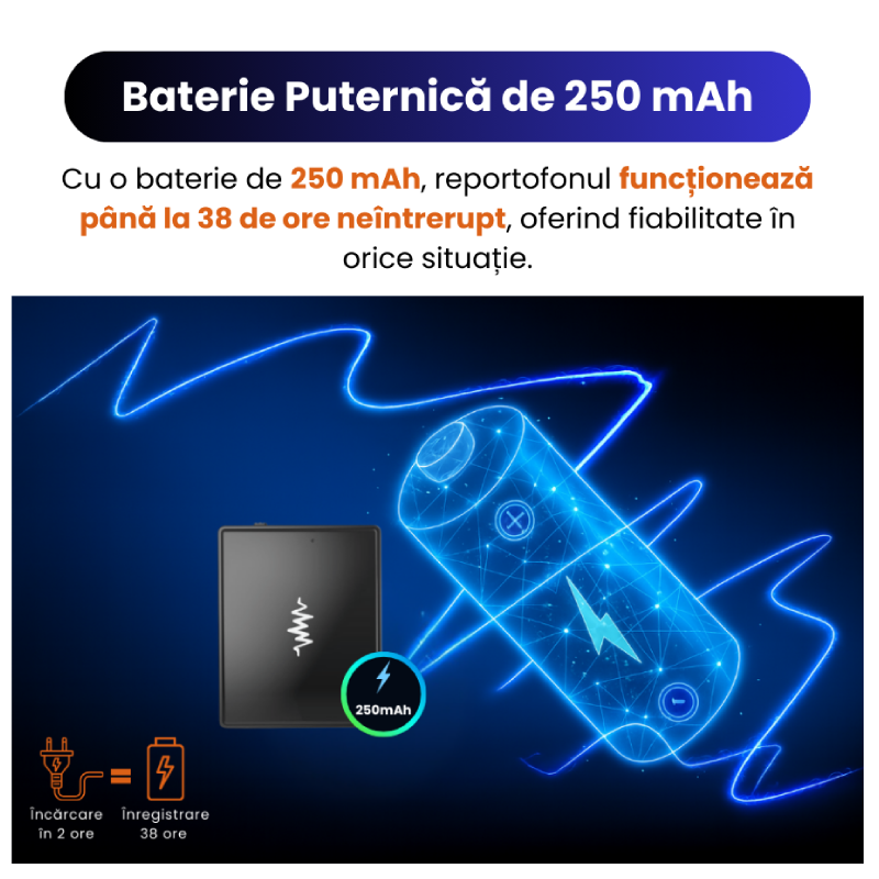 Mini Reportofon Z26 cu Microfon Ascuns, Activare vocală - imagine 8