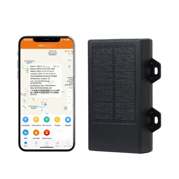 GPS tracker auto panou solar CY04 4G localizare în timp real